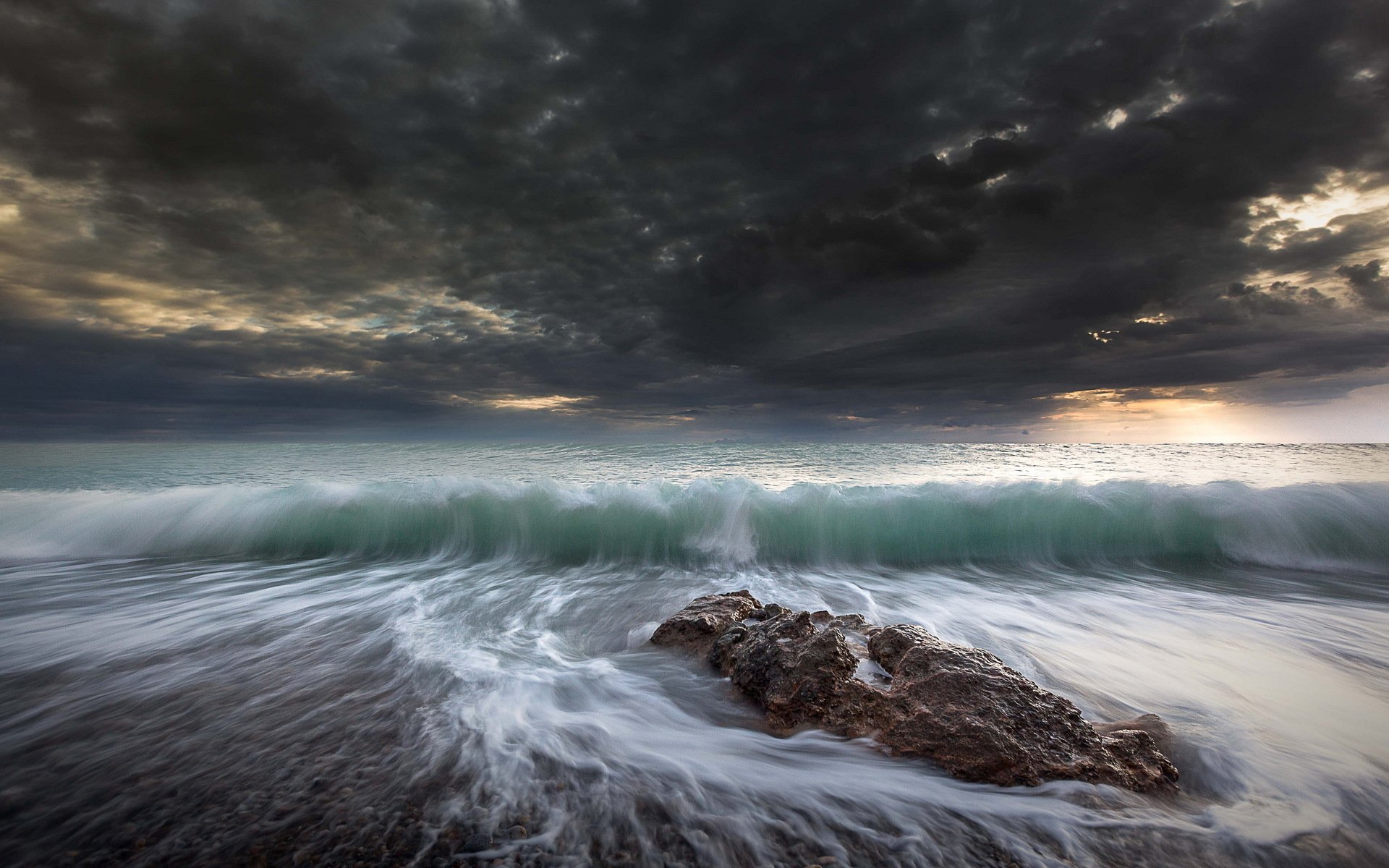 mare onda cielo paesaggio