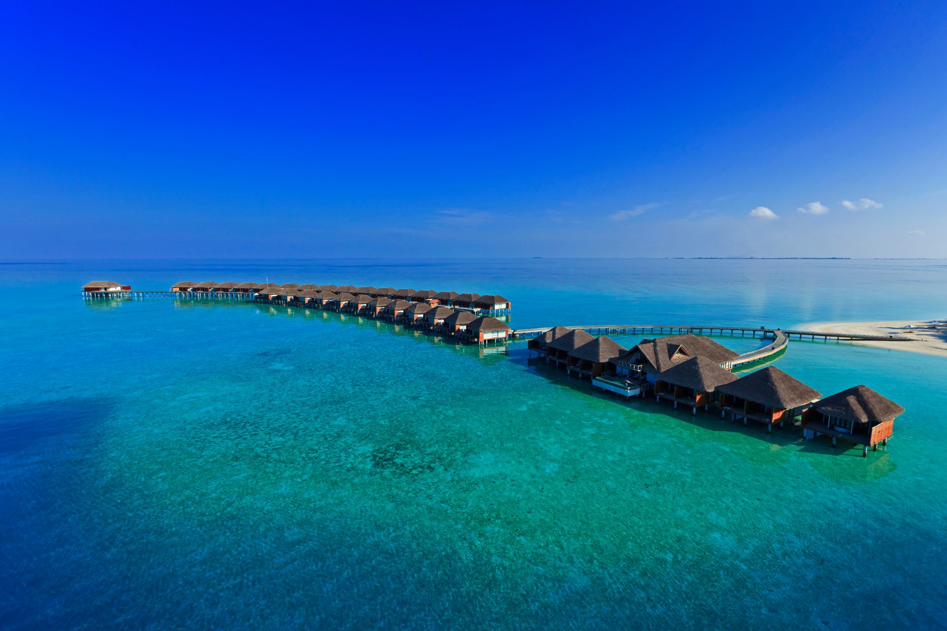 the maldives sky sea ocean island bungalow