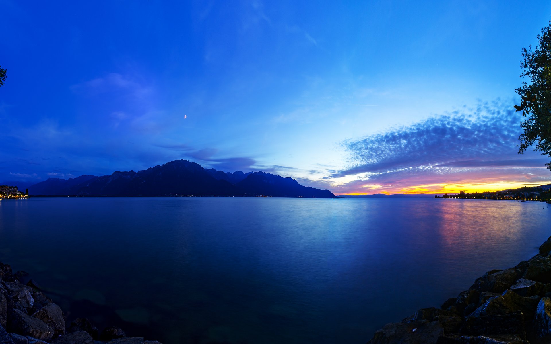 lago di ginevra svizzera lago montagna paesaggio