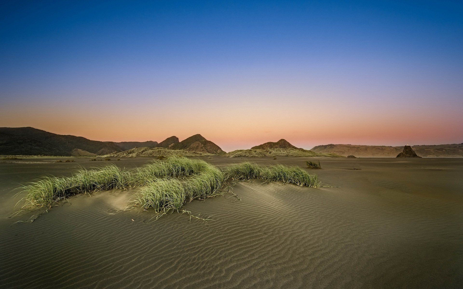 unset desert landscape