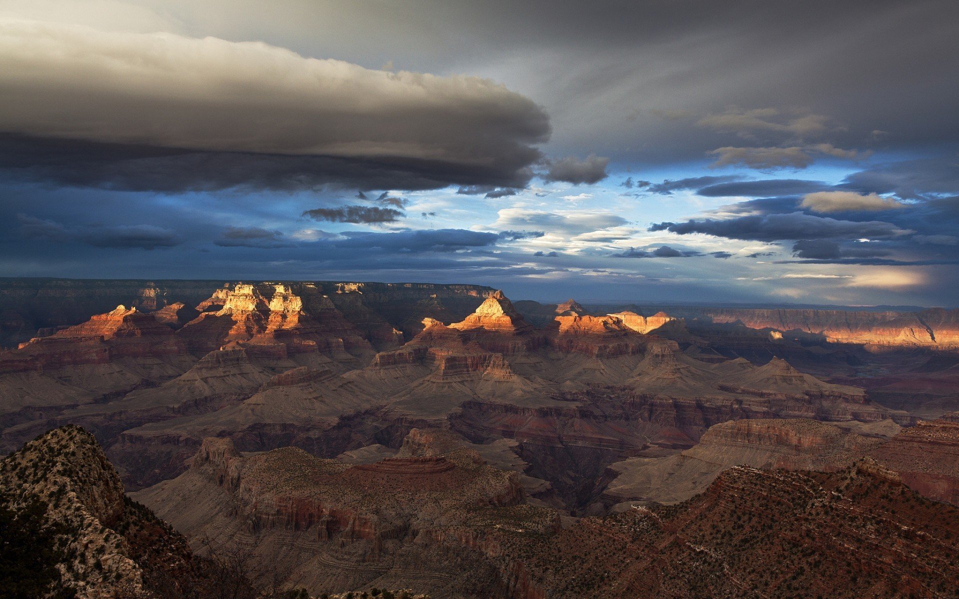 montagne stati uniti grand canyon grand canyon cielo nuvole natura foto