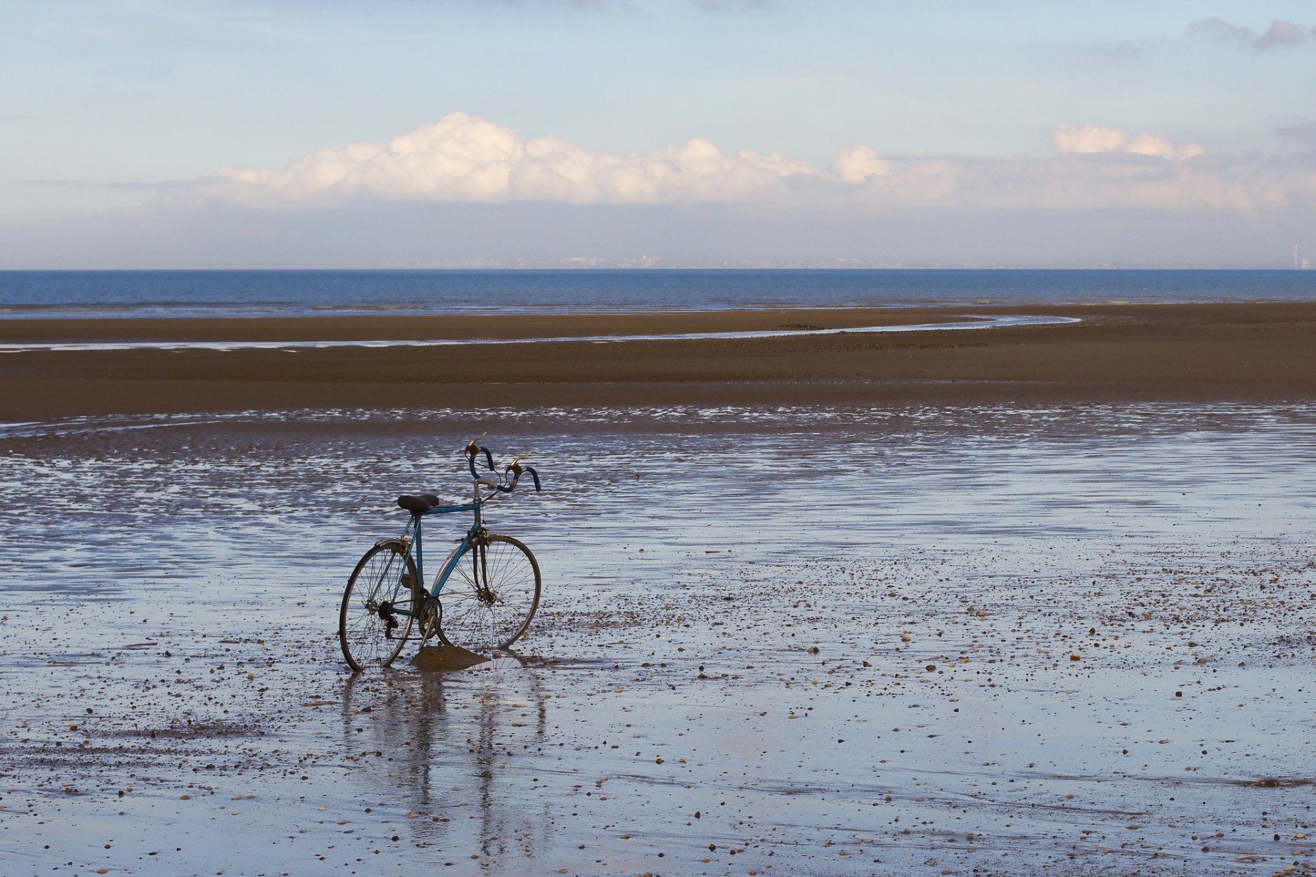 mare spiaggia bicicletta