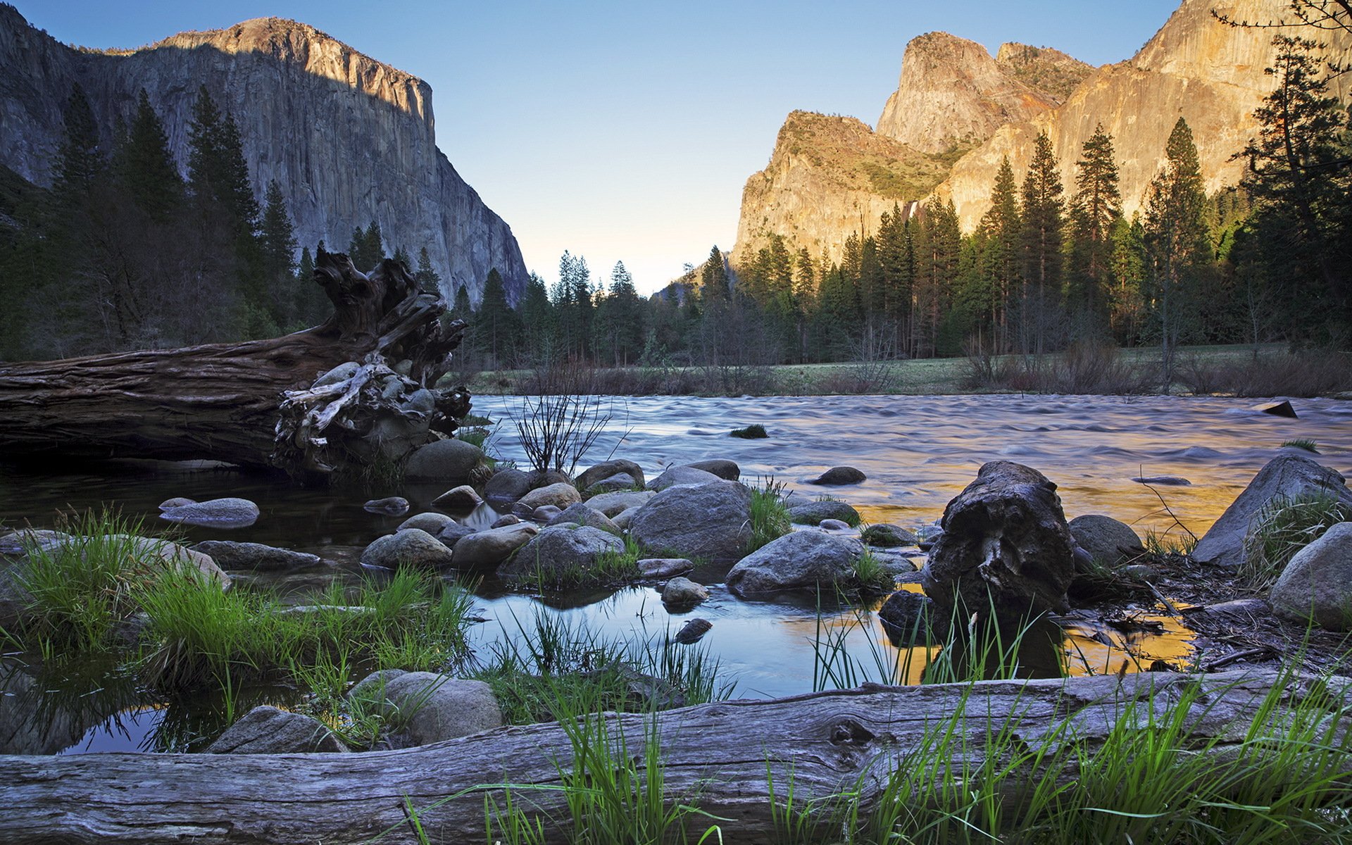 fluss berge sommer landschaft