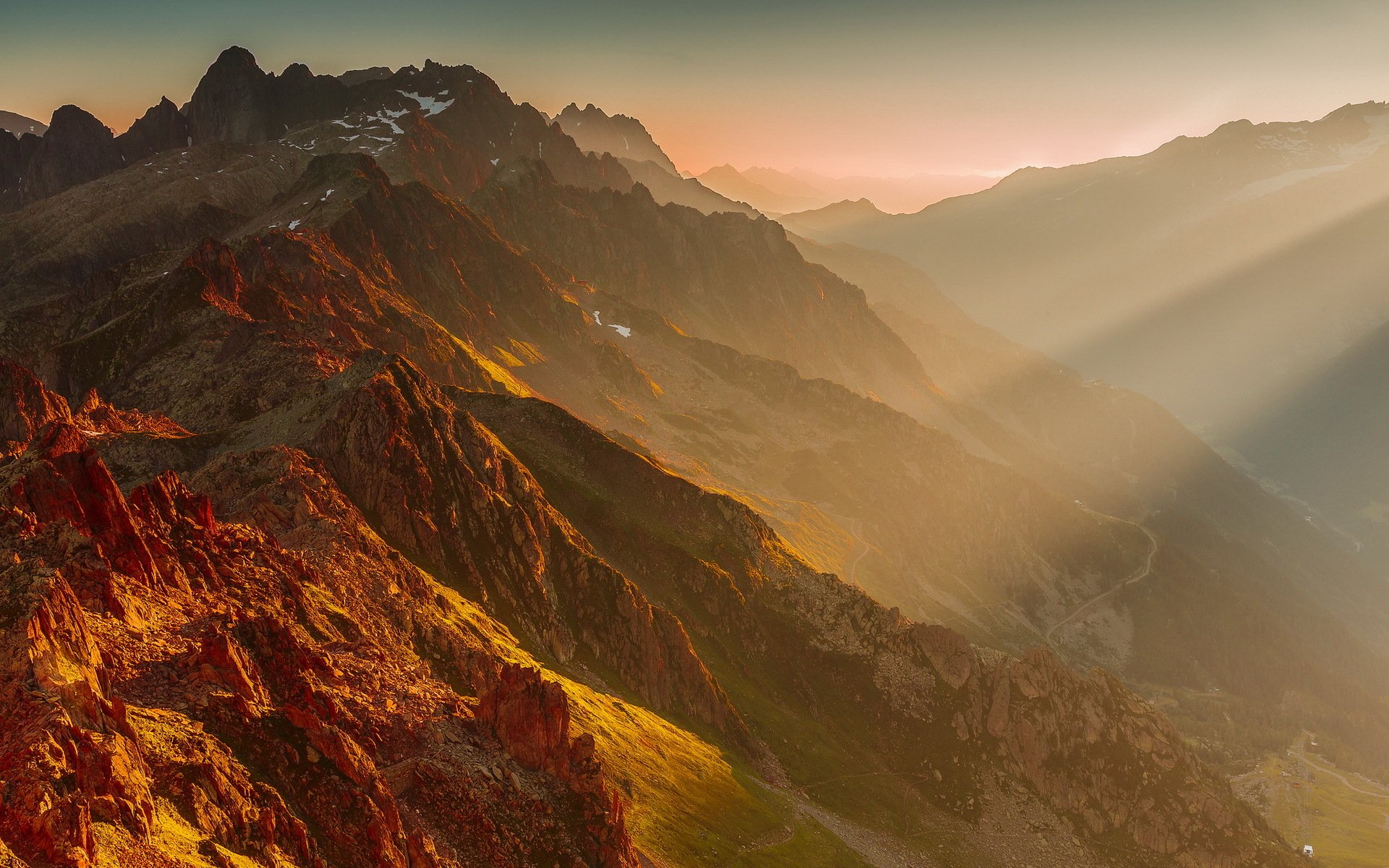 mountain morning landscape