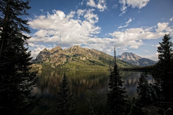 Mountain Lake in Wyoming National Park