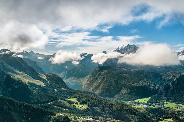 Vista a Volo d uccello della Baviera