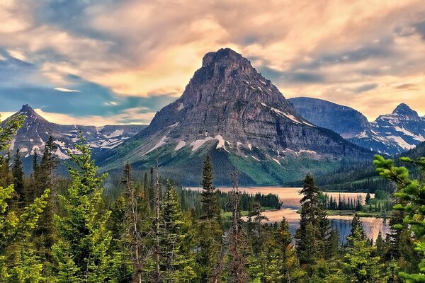 Glacier Nationalpark schöne Aussicht