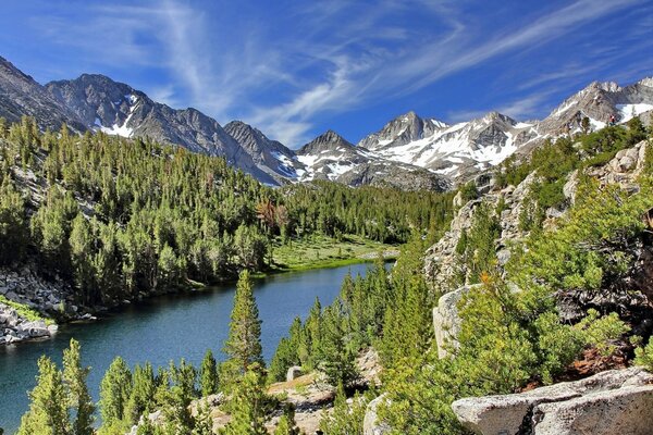 Mountain Lake in California