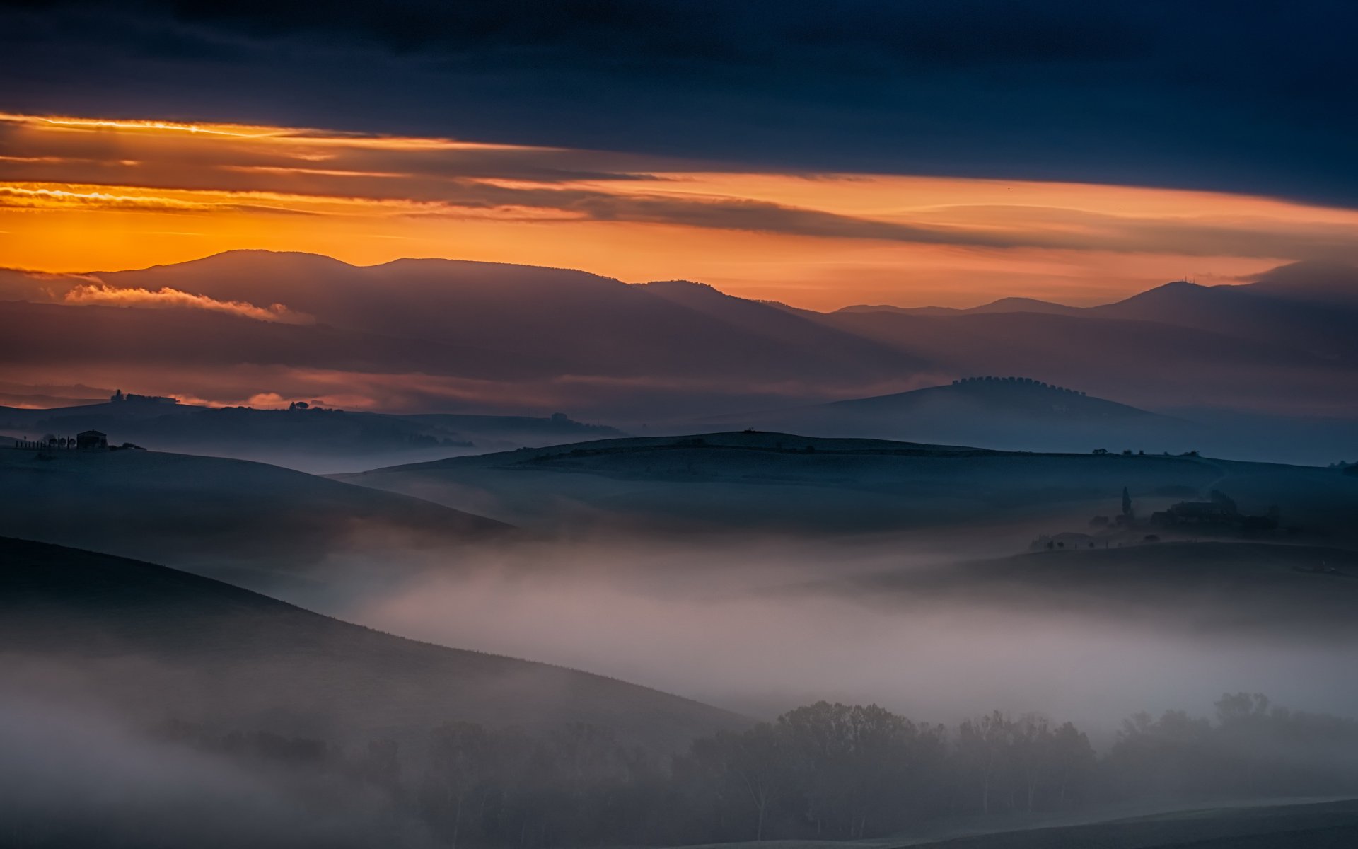 in der nähe von san quirico-toskana natur landschaft