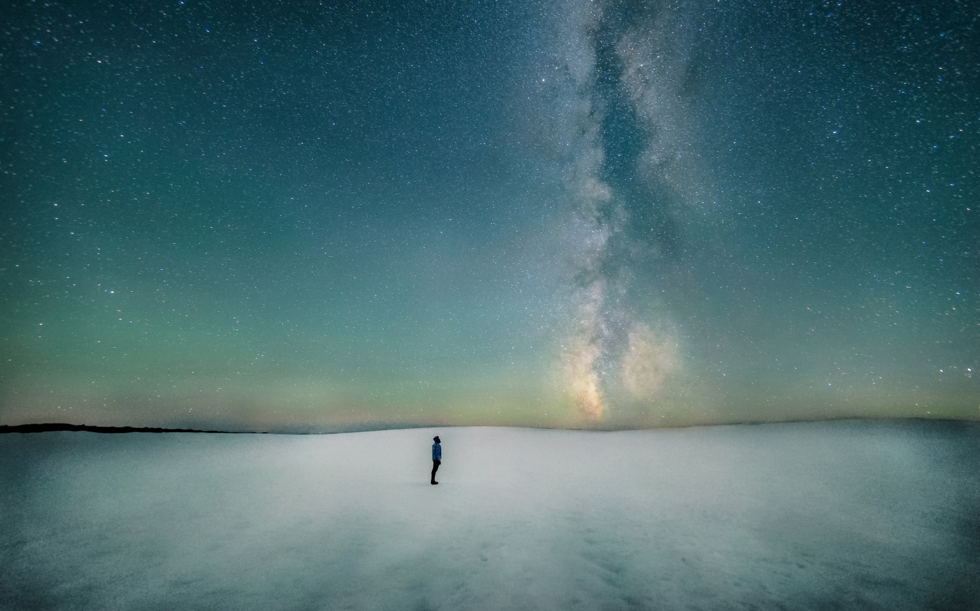 norte invierno nieve espacio vía láctea galaxia