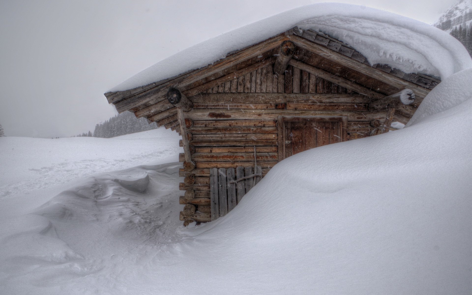 winter schnee drifts haus haus verschneit