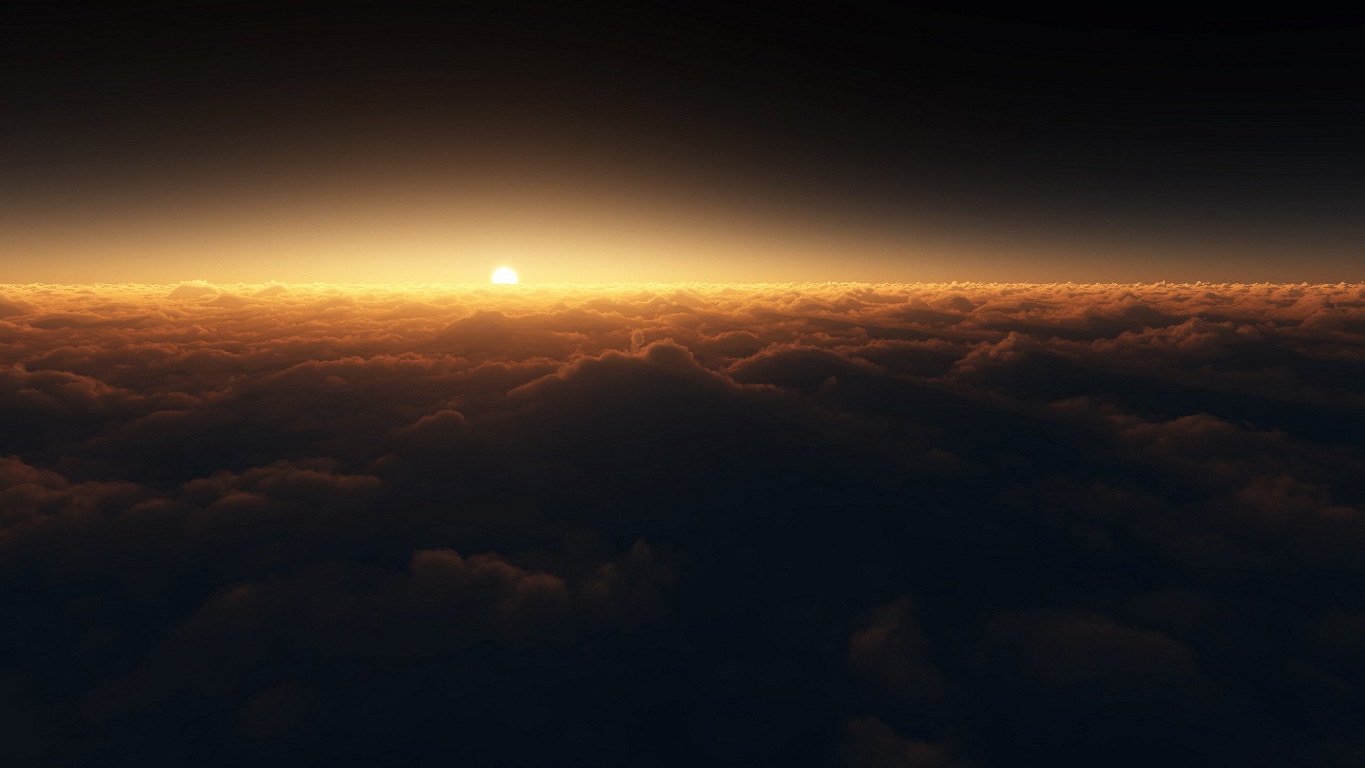 un clouds night sunset