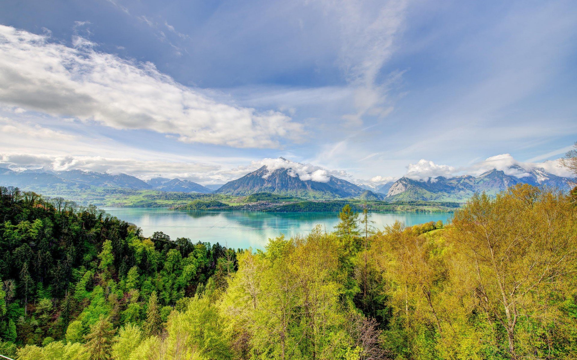 landscape mountain autumn nature lake