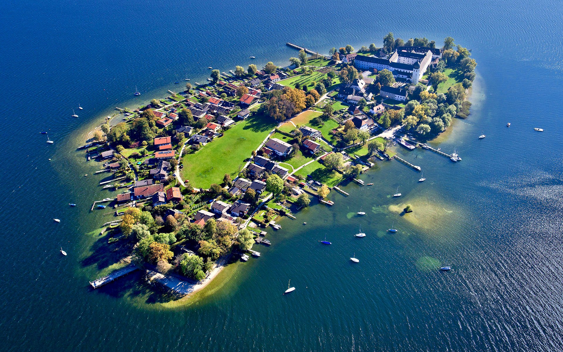 германия бавария озеро кимзе остров frauenchiemsee