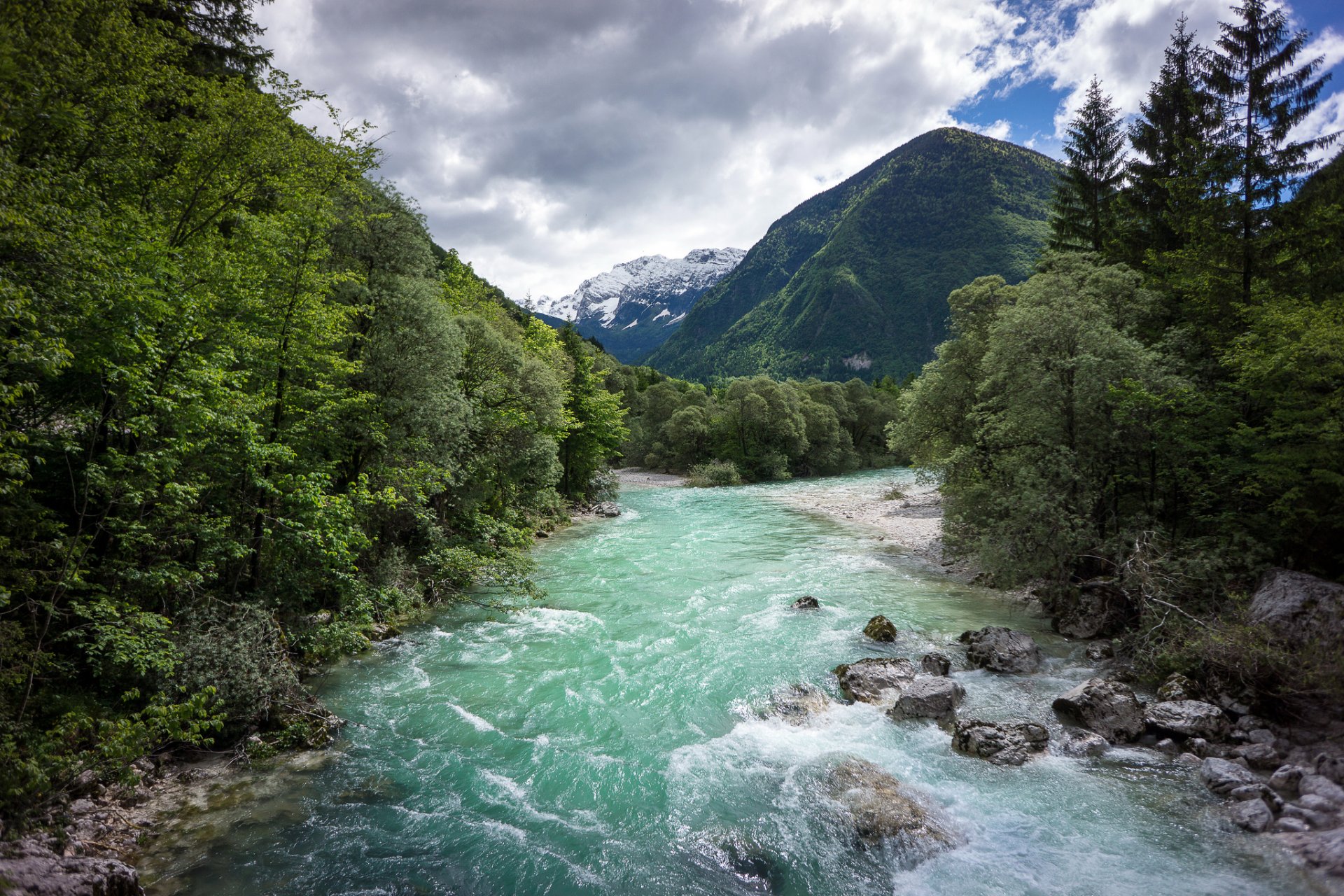 eslovenia parque nacional triglav montañas bosque río