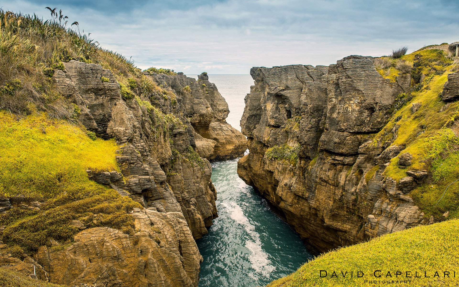 nouvelle-zélande roches paysage océan rivière nature david capellari