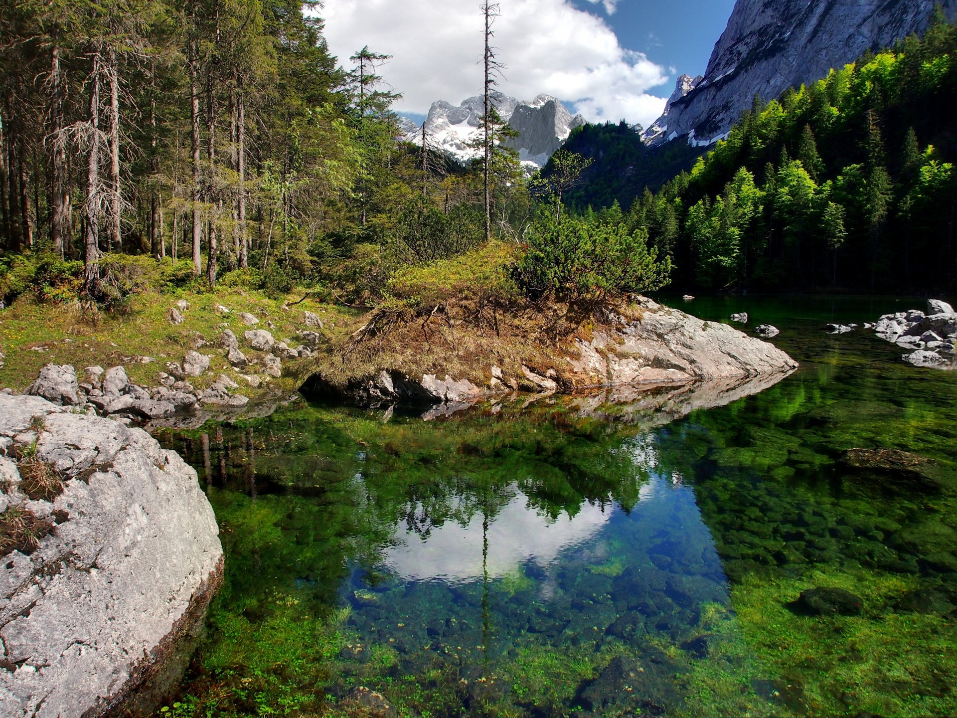 autriche republik österreich république d austrija osztrák köztársaság république d avstrija vallée de gozau lac montagnes