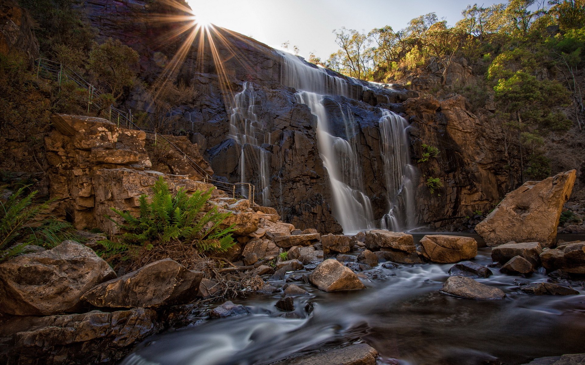 mckenzies spadek grampians park narodowy wodospad krajobraz