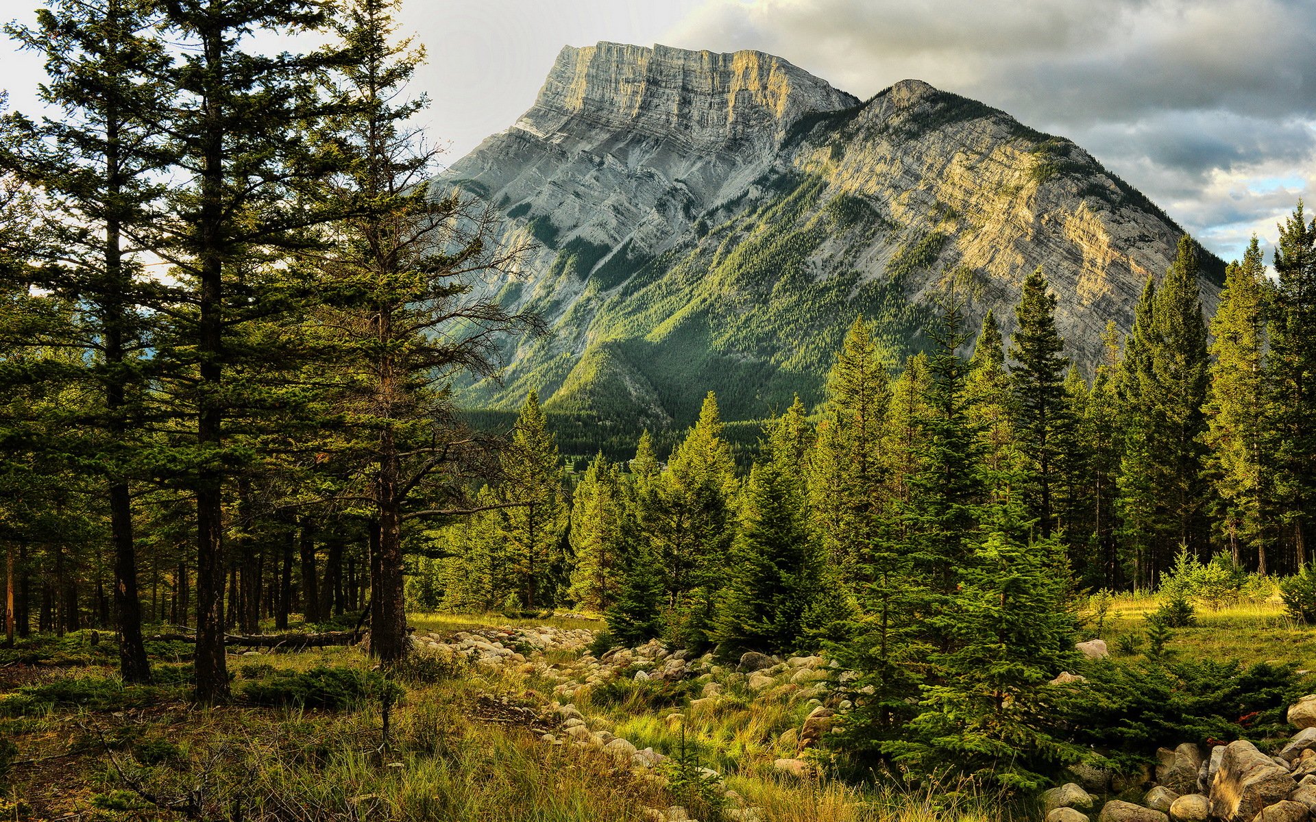 banff national park mount randle frühes licht alberta kanada