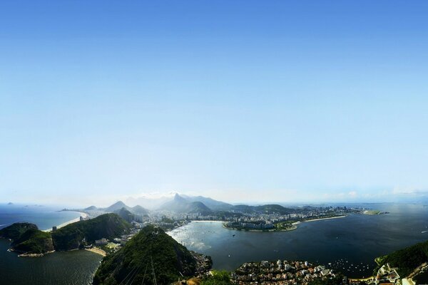 Le ciel est si bon Rio de Janeiro dans l île du Brésil