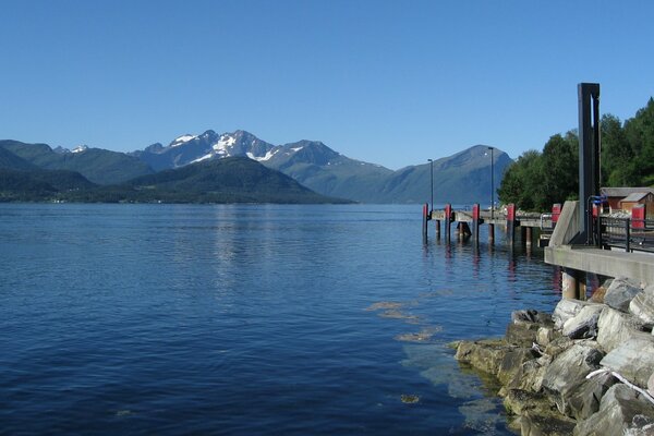 Norwegian lake landscape