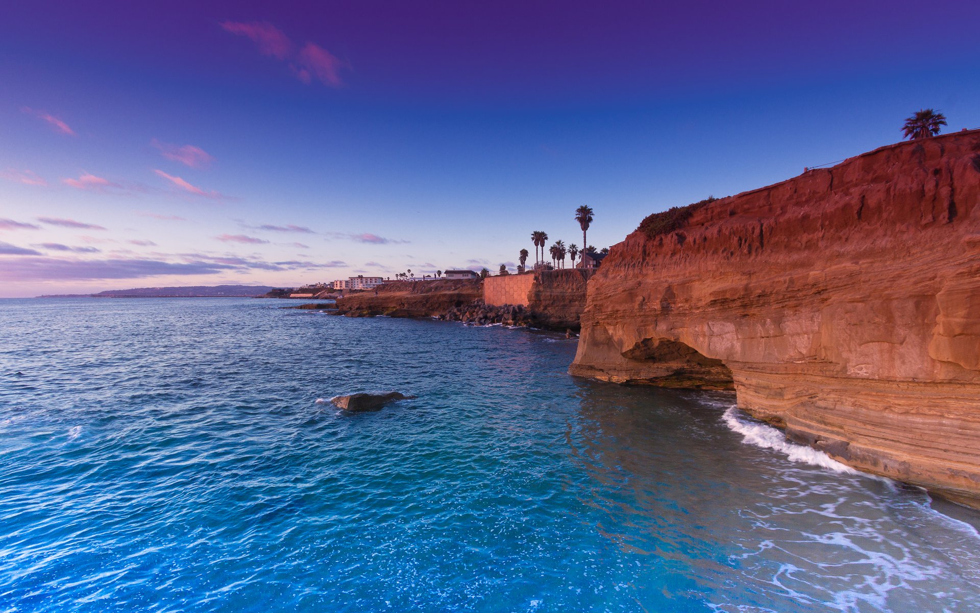 usa california san diego california sunset rock