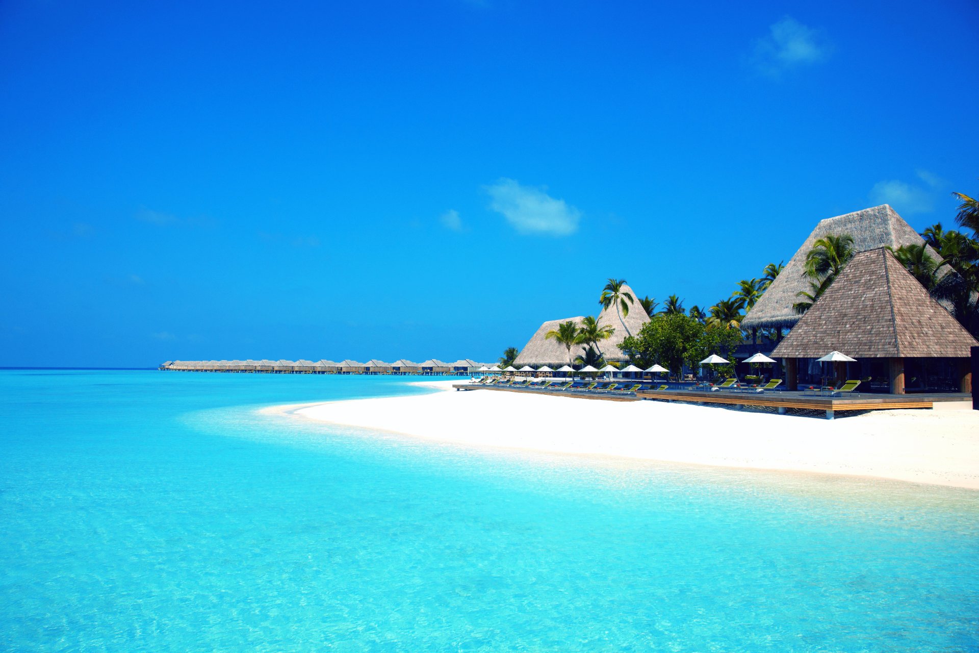 maldivy himmel meer sand bungalow strand palmen urlaub paradies