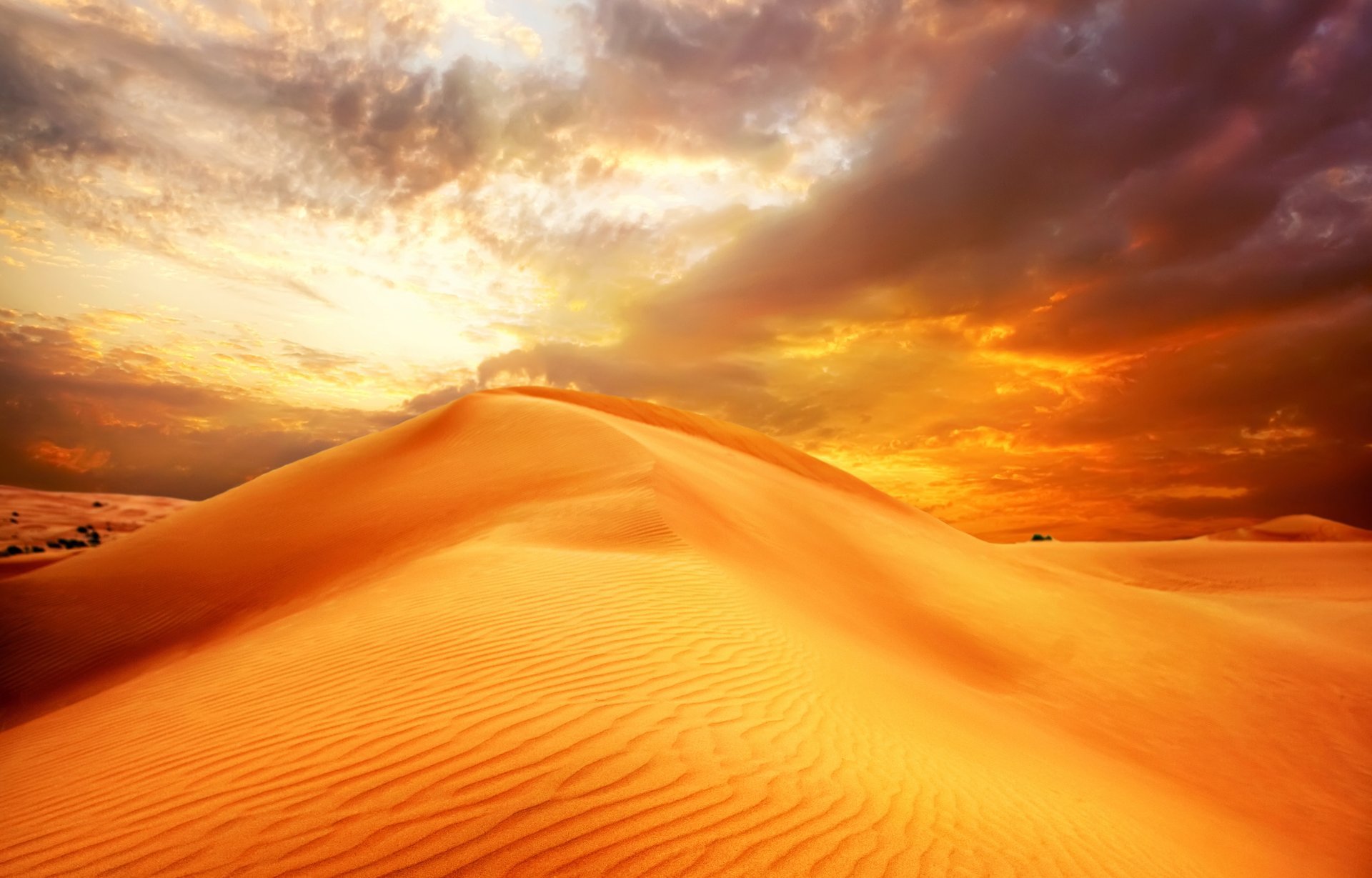 nature sunrise sand desert landscape sky clouds dune