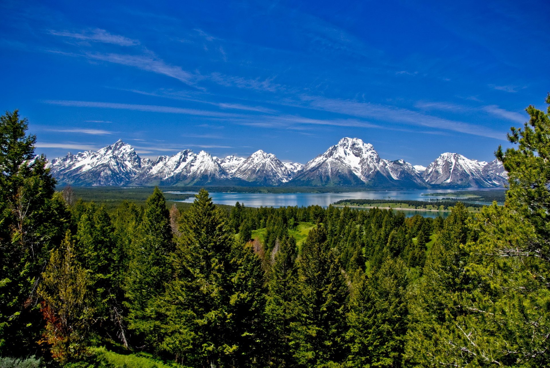 parques estados unidos teton wyoming montañas teton nieve lago árboles