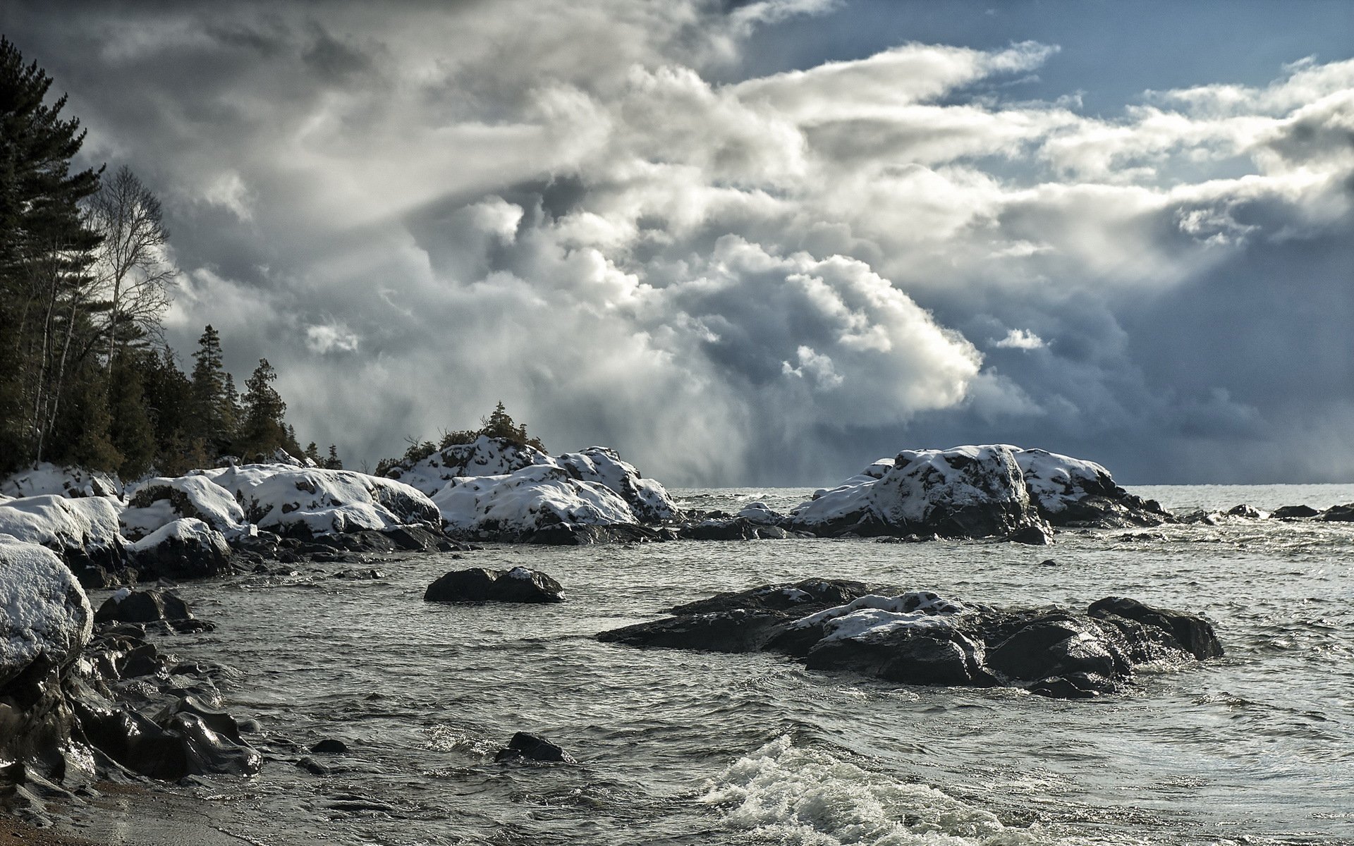 lake sky landscape