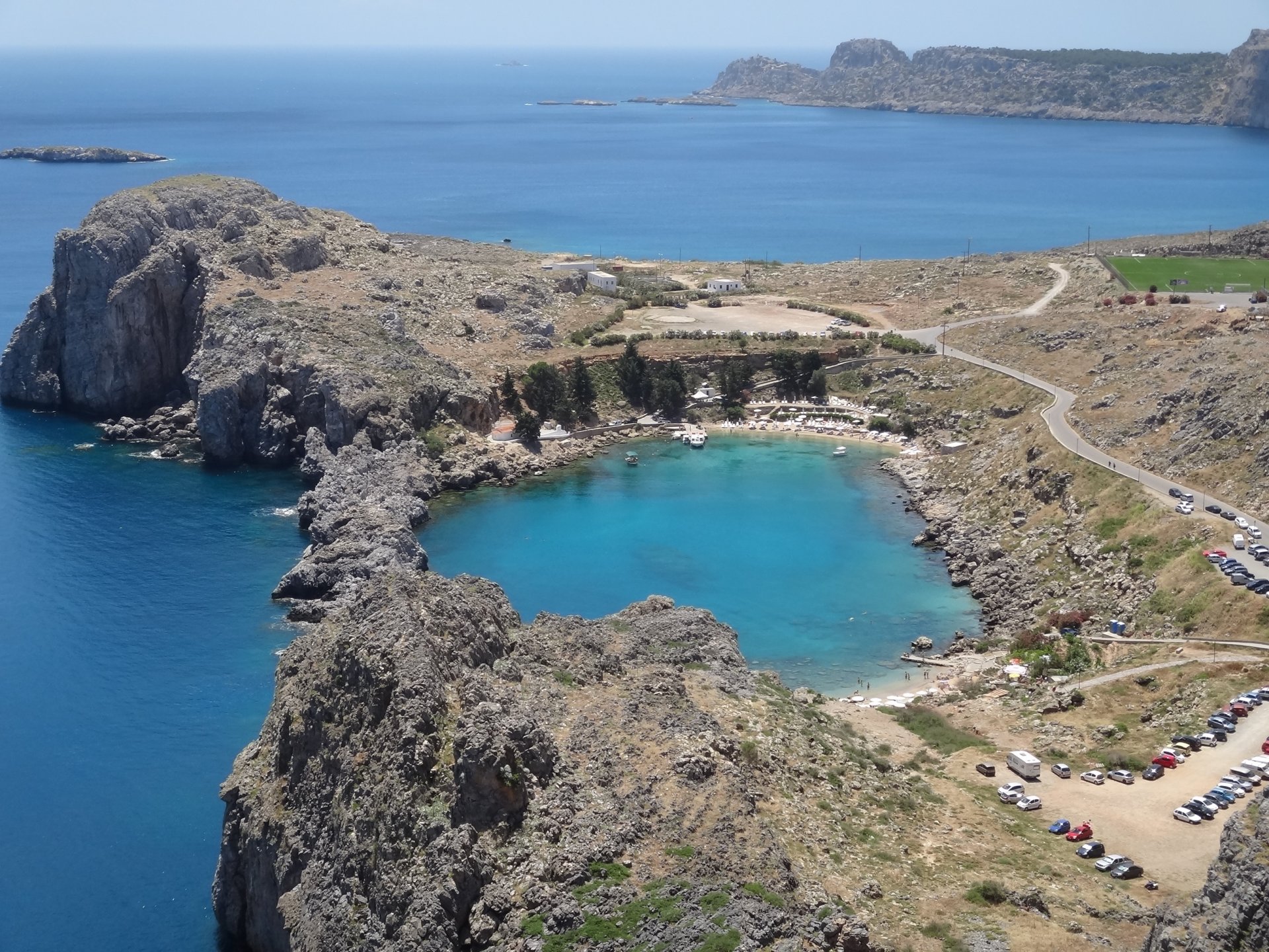 grecia rodas lindos bahía