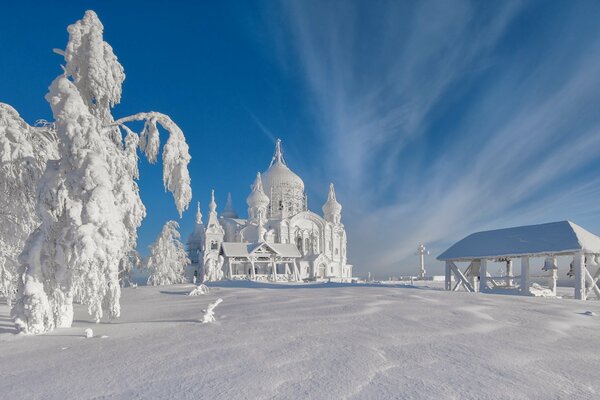 Winter fairy tale of the Belogorsky Monastery