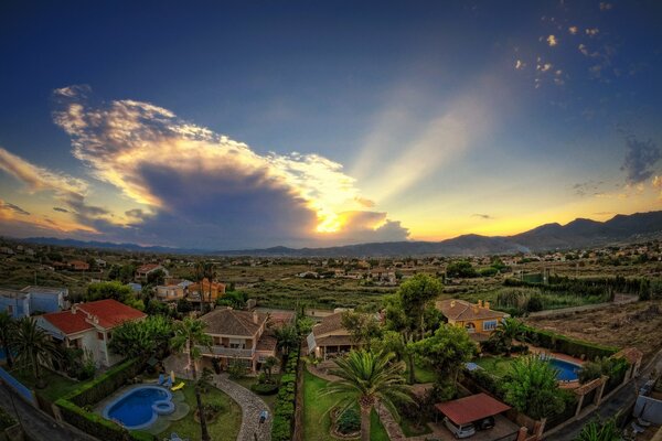 Un lugar paradisíaco en el valle de España