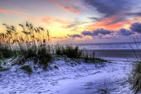 Sonnenuntergang Insel Hilten Head, South Carolina