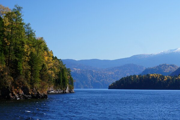 Beautiful lake in the mountains