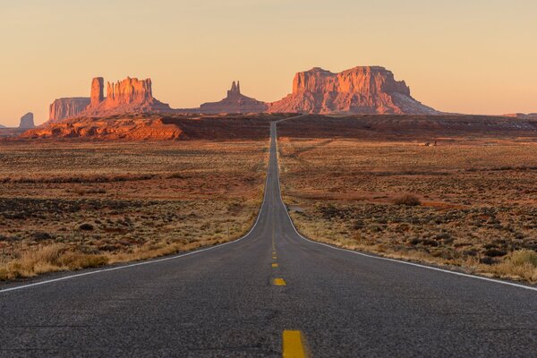 Der Weg zum Monument Valley in Utah