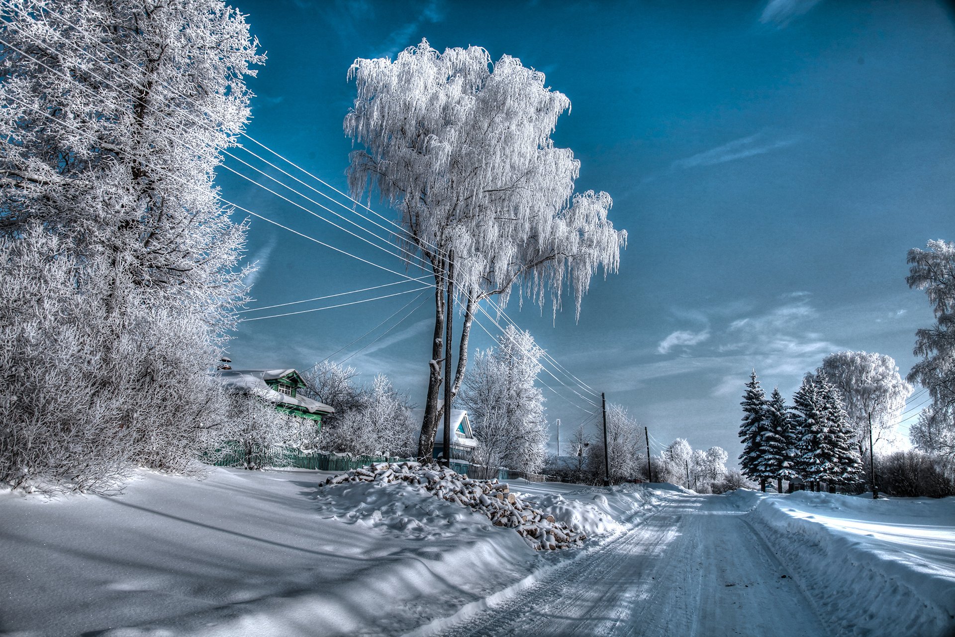 russie paysages hiver