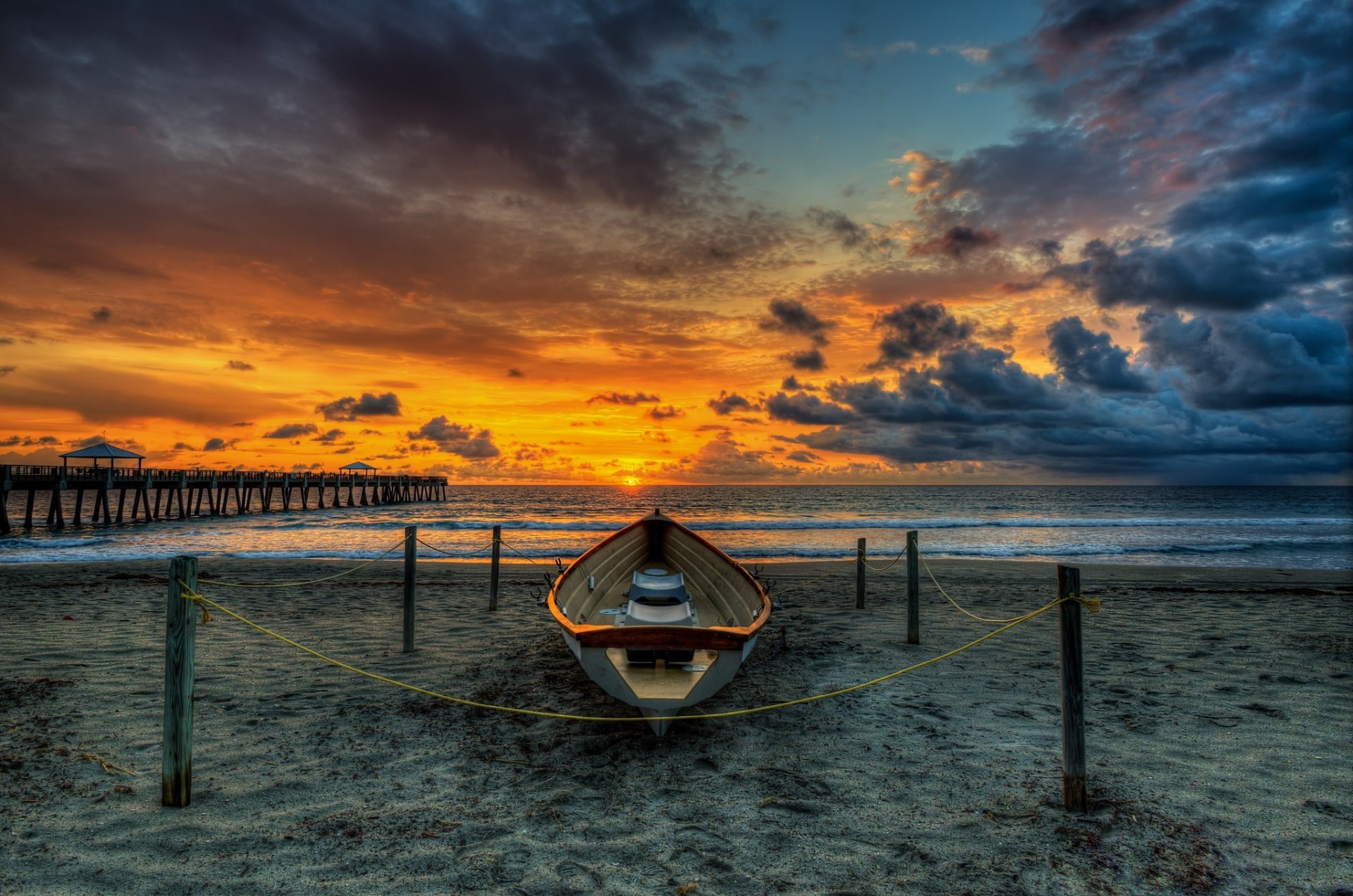 strand brücke boot sonnenuntergang sonne himmel wolken sand natur landschaft wasser meer ozean wolken boot