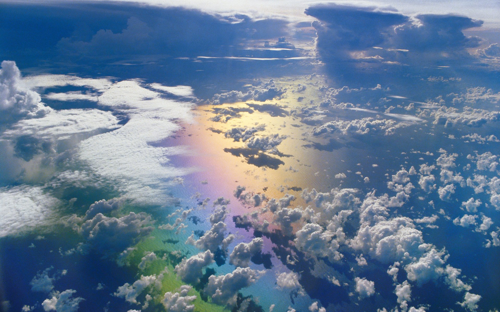 rainbow sky cloud