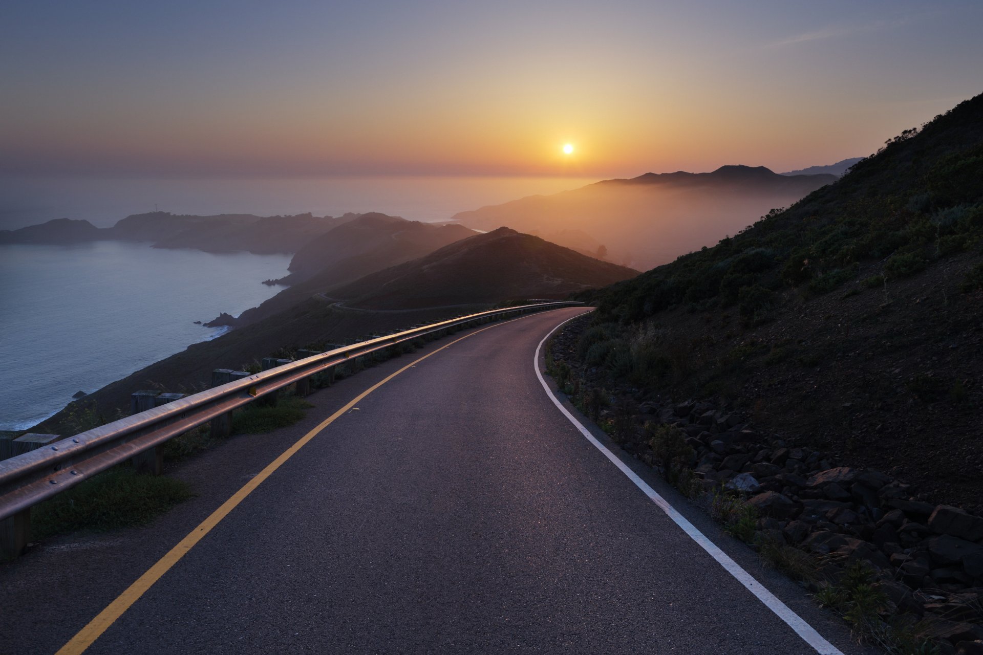 conzelman road sonnenuntergang meer