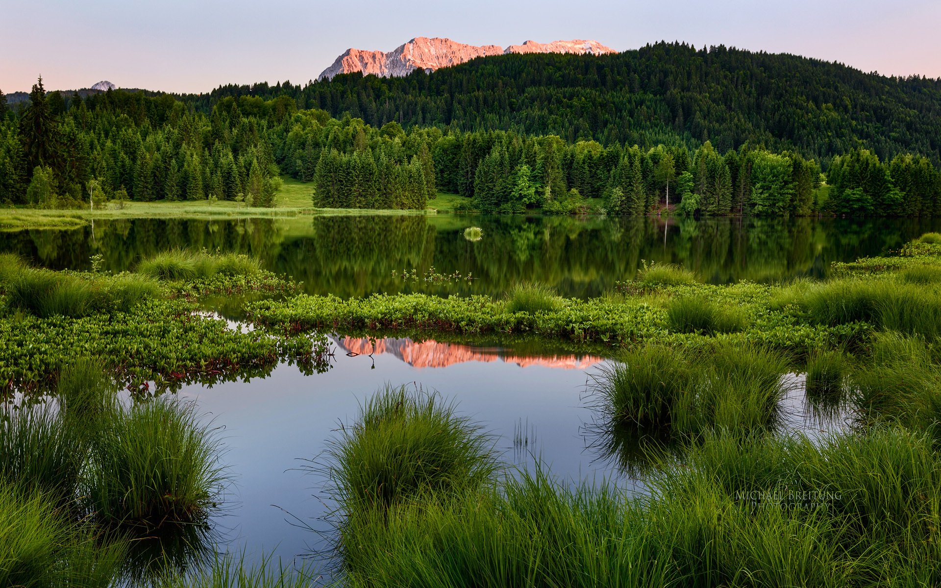 sommer wald berge landschaft michael breitung