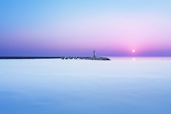 Un immagine affascinante di una mattina d inverno