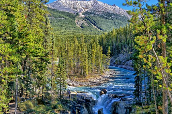 Increíble paisaje del parque nacional de Canadá