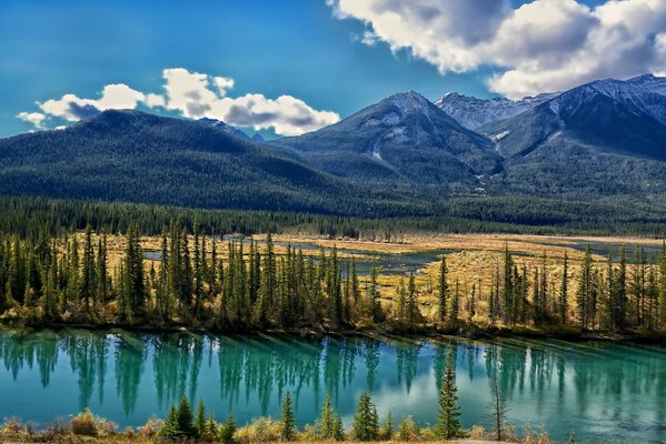 River and Valley view in Canada