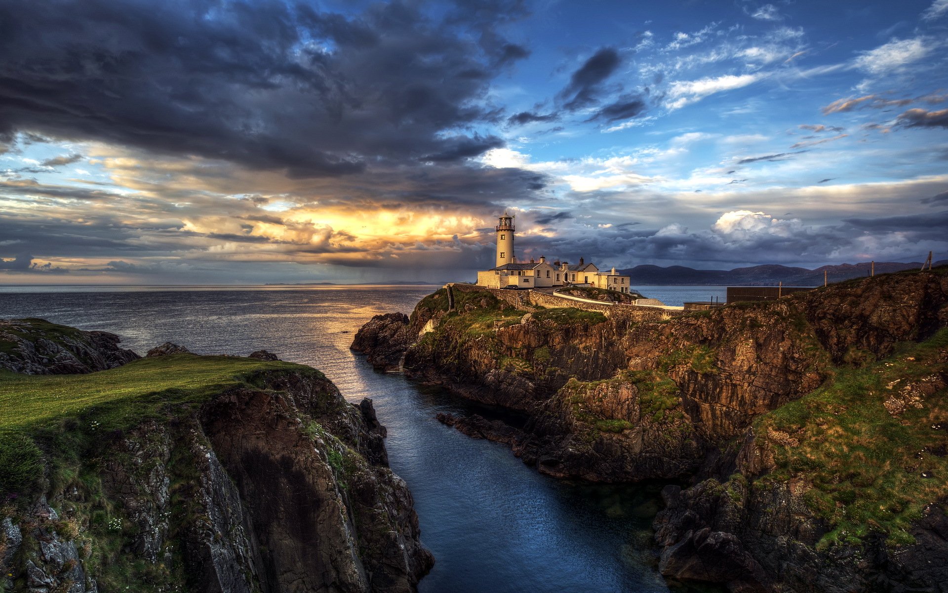 fanad глава ирландия маяк океан пейзаж