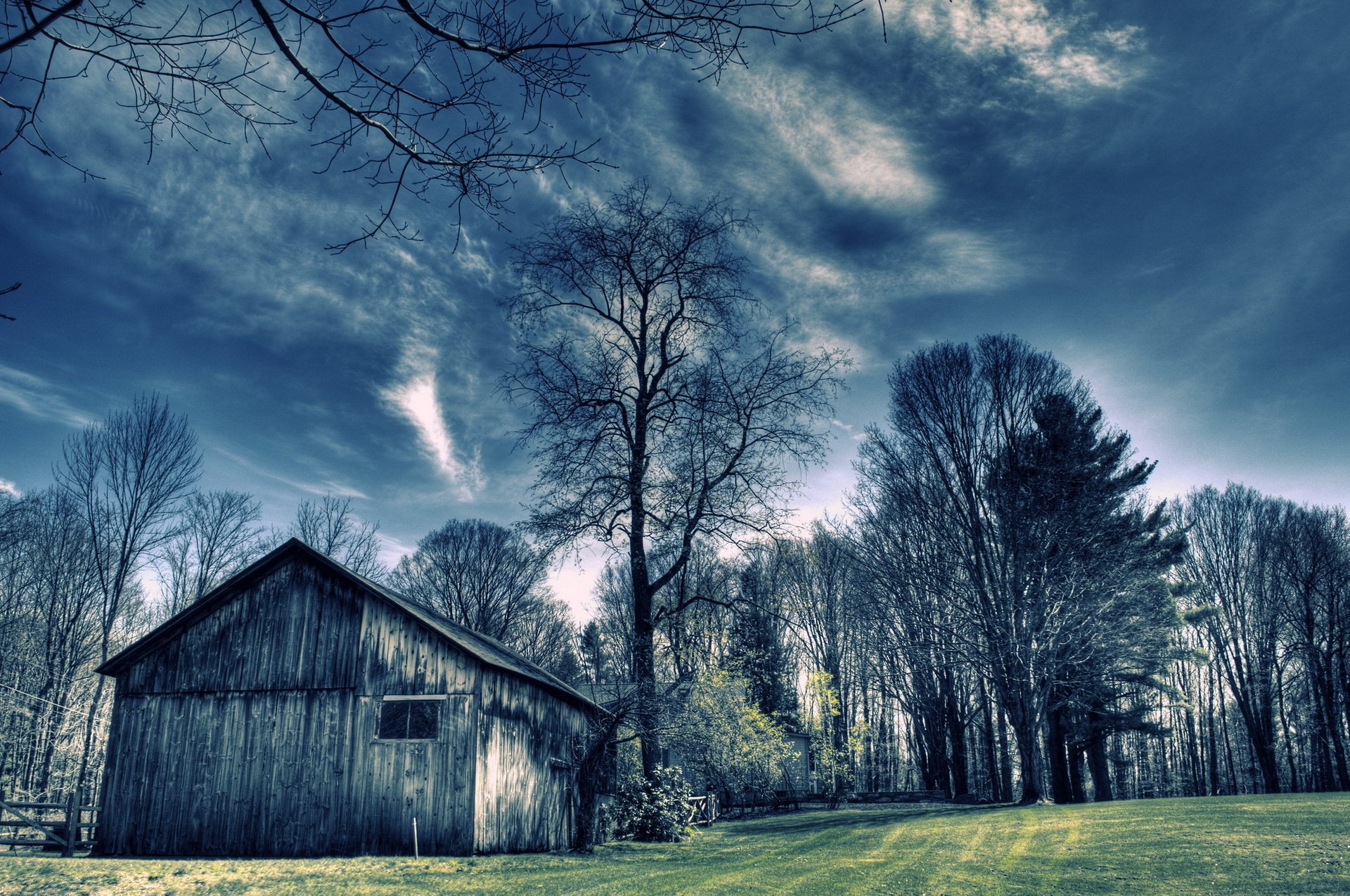 feld haus bäume farbe landschaft