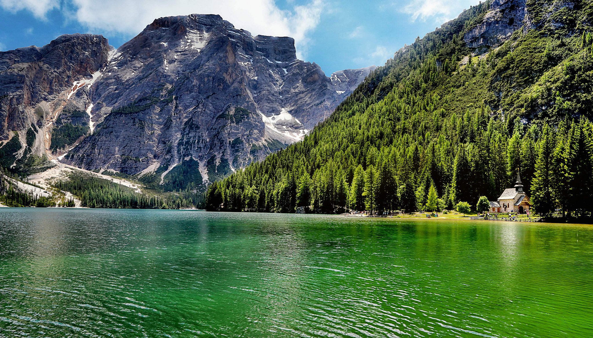 lago di carezza italy forest lake mountain tree nature landscape