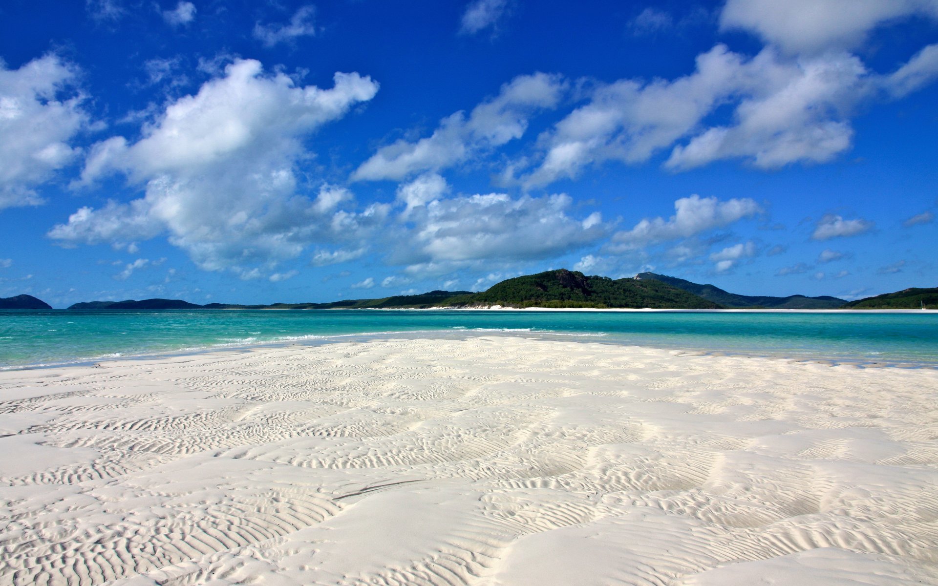 australie plage de whitehaven bel endroit plage océan sable