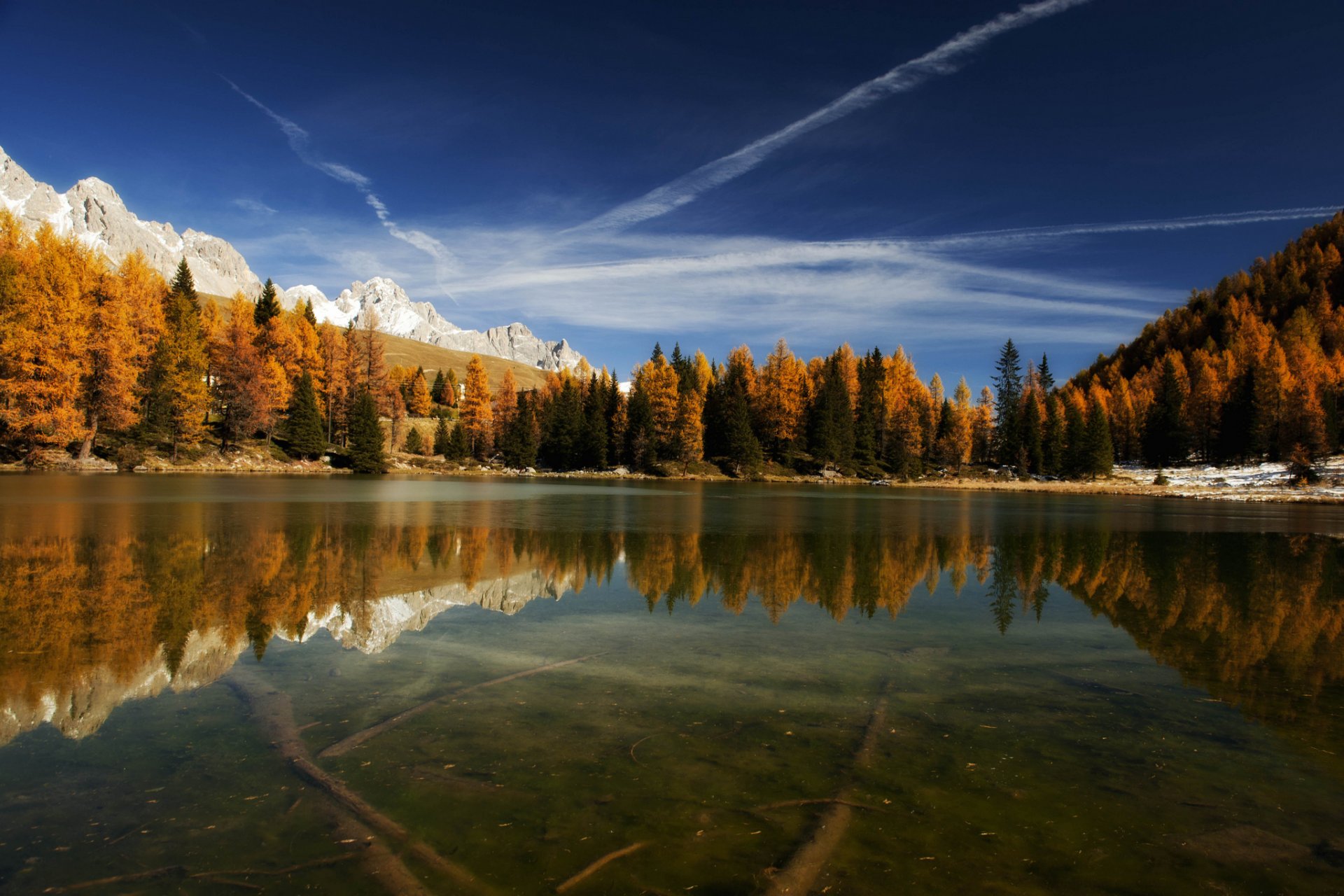 an pellegrino s lake italy lake mountain reflection the bottom forest