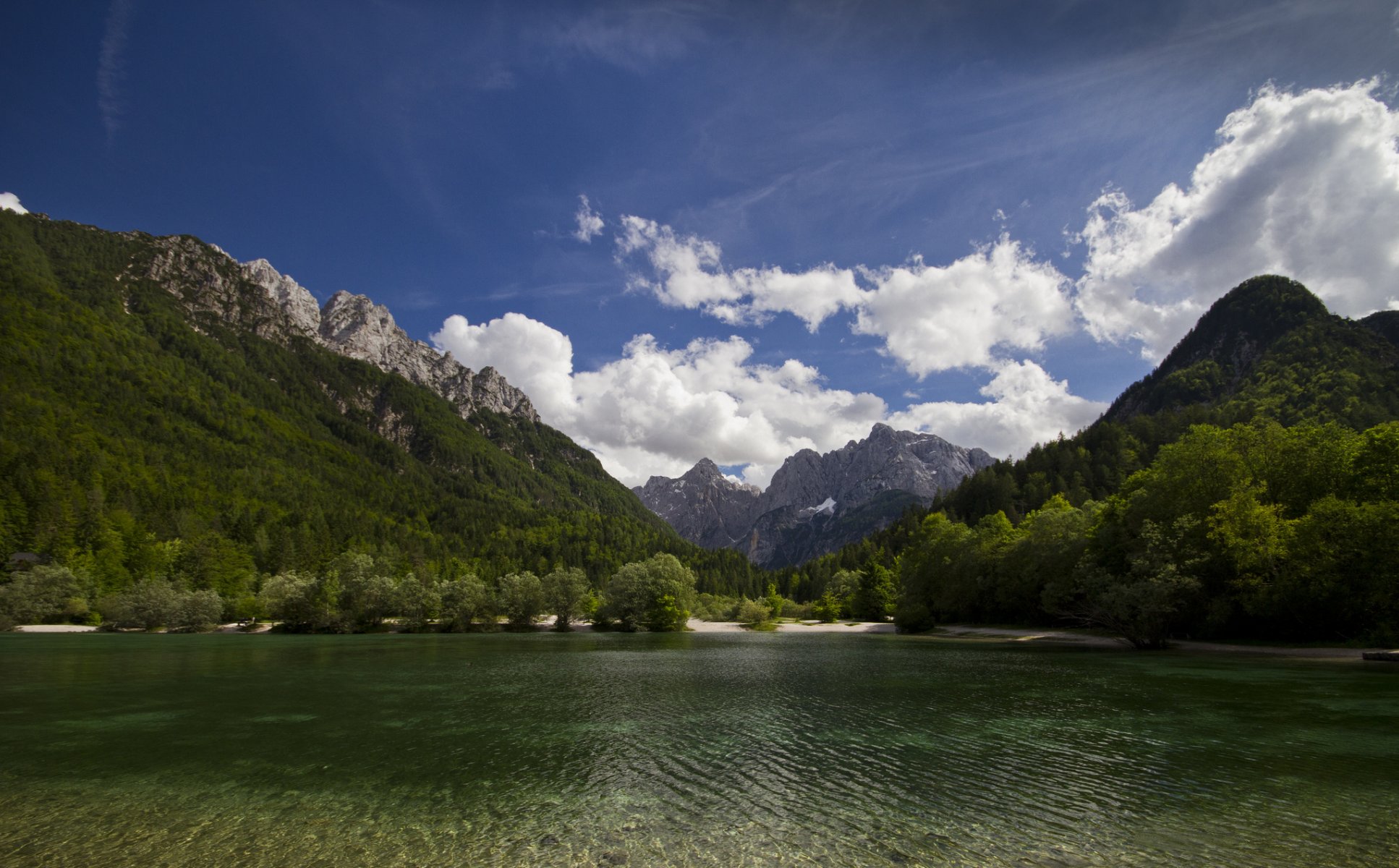 lago jasna kranjska gora eslovenia lago kranjska gora montañas naturaleza